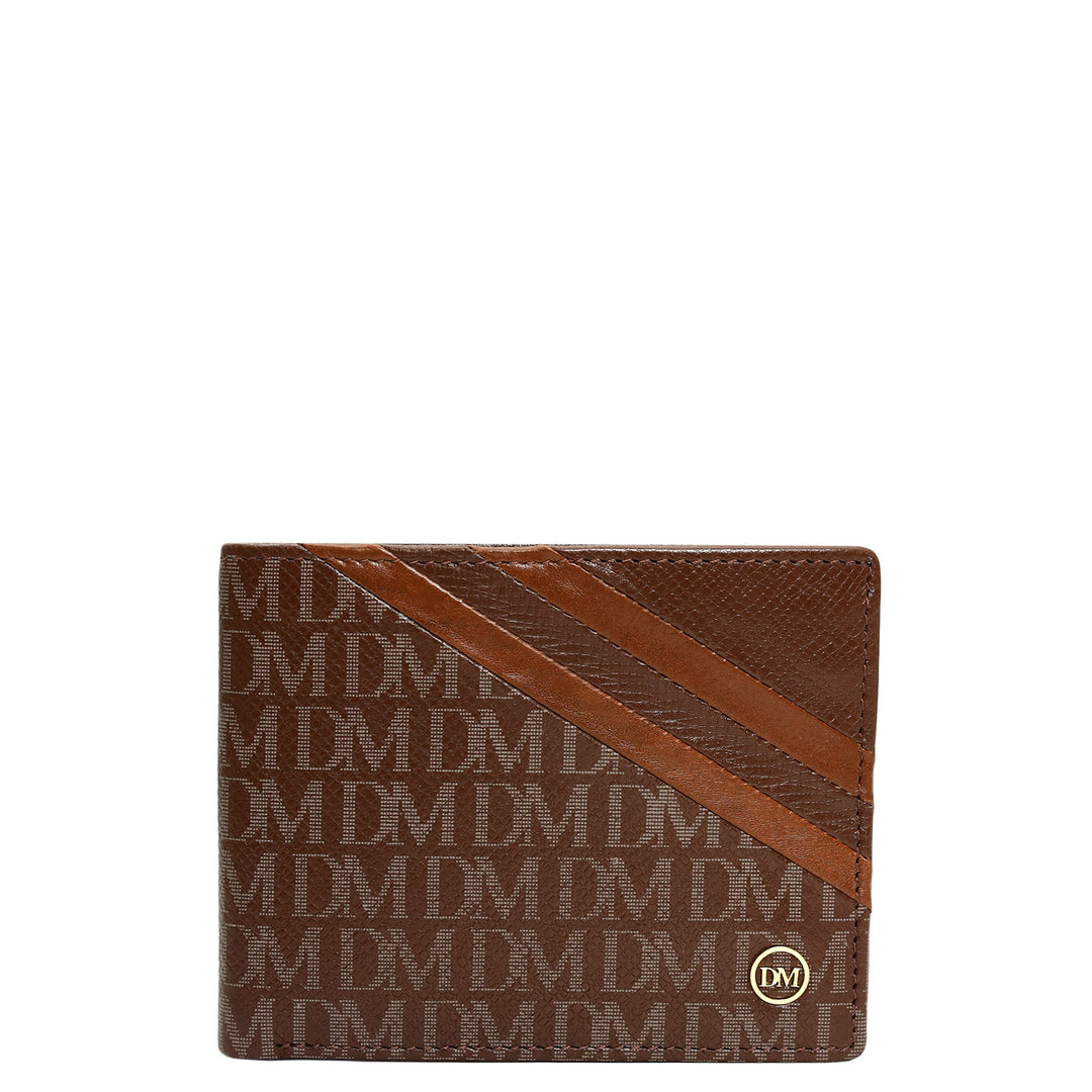 Date Bifold Leather Mens Wallet
