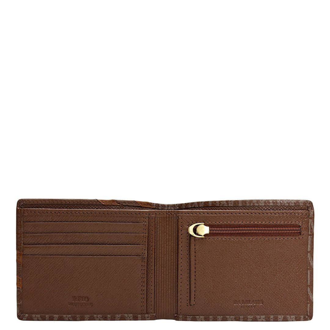 Date Bifold Leather Mens Wallet