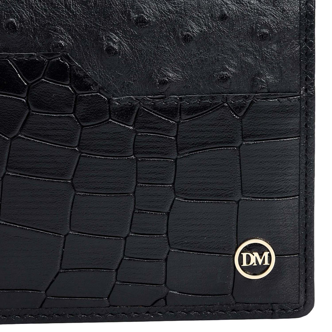 Black Bifold Leather Mens Wallet