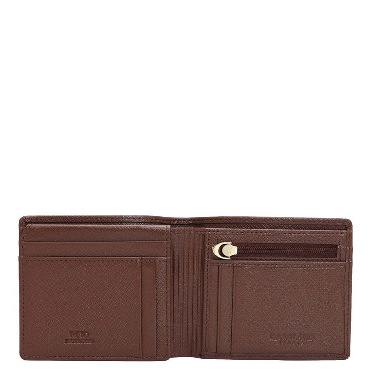 Date Bifold Leather Mens Wallet