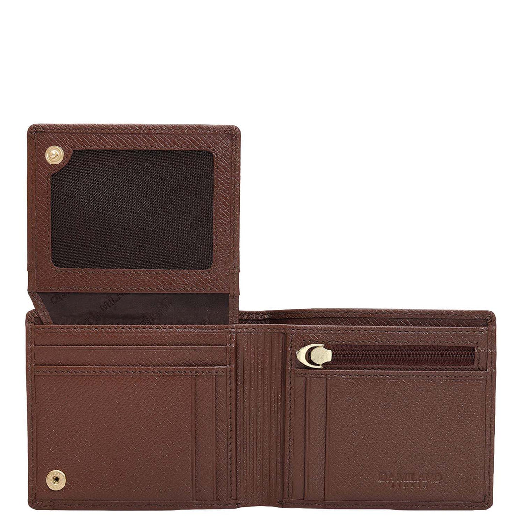 Date Bifold Leather Mens Wallet