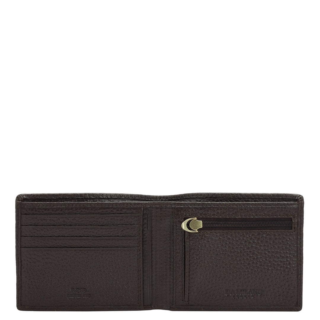Chocolate Bifold Leather Mens Wallet