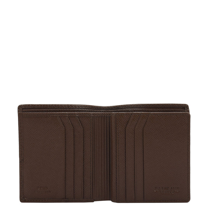 Date Bifold Leather Mens Wallet