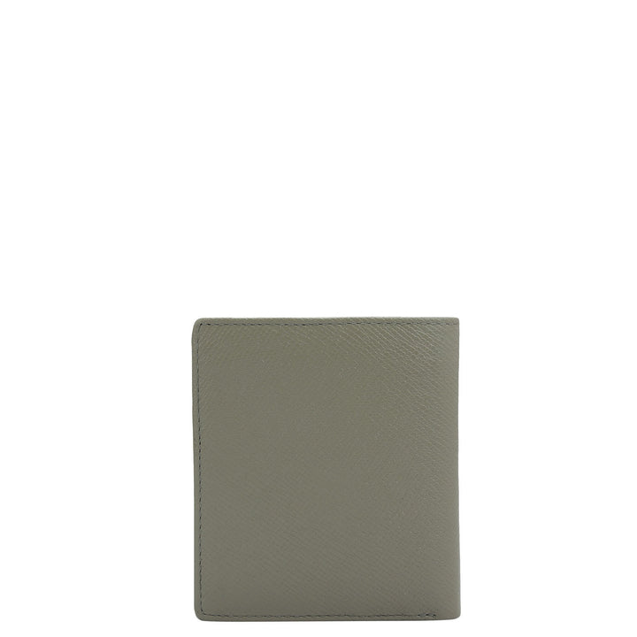 Stone Grey Bifold Leather Mens Wallet