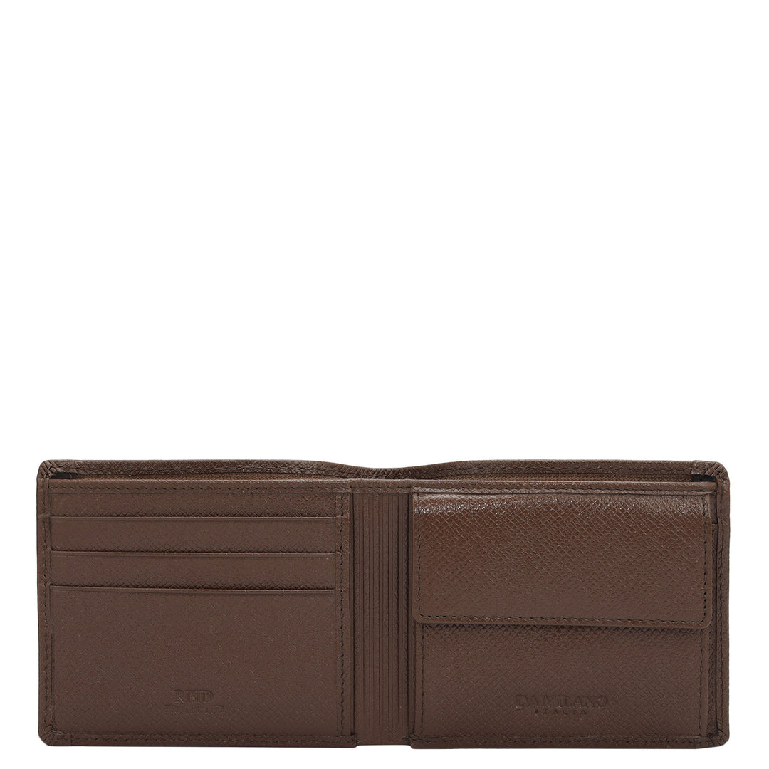 Date Bifold Leather Mens Wallet