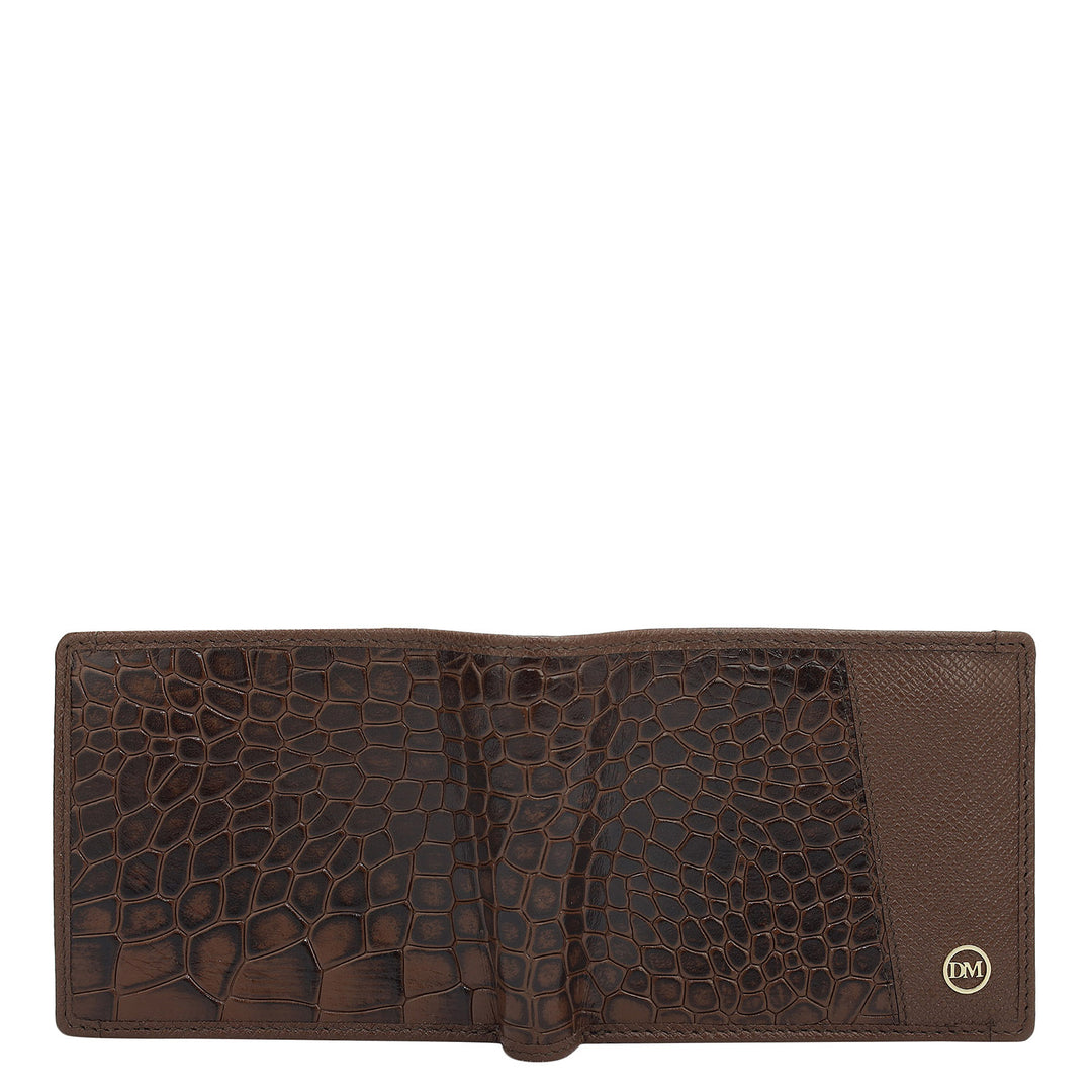 Date Bifold Leather Mens Wallet