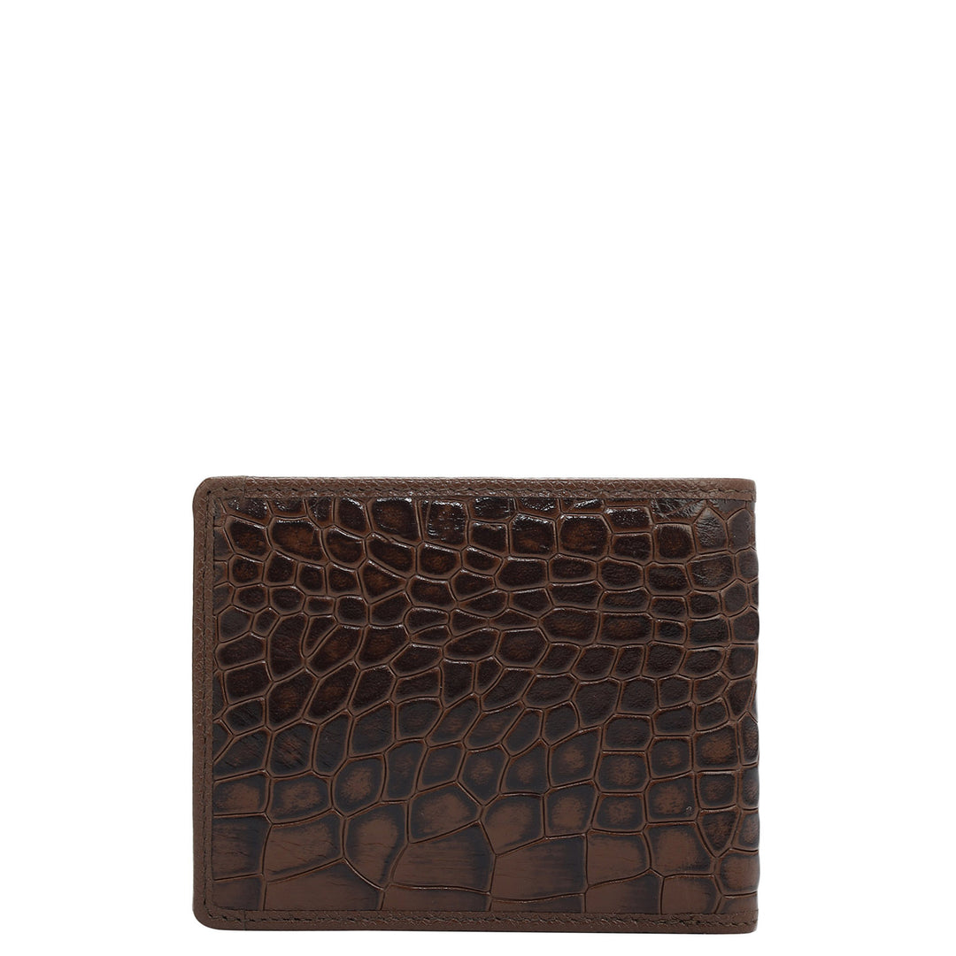 Date Bifold Leather Mens Wallet