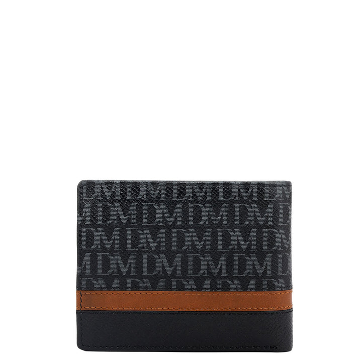 Black Bifold Leather Mens Wallet