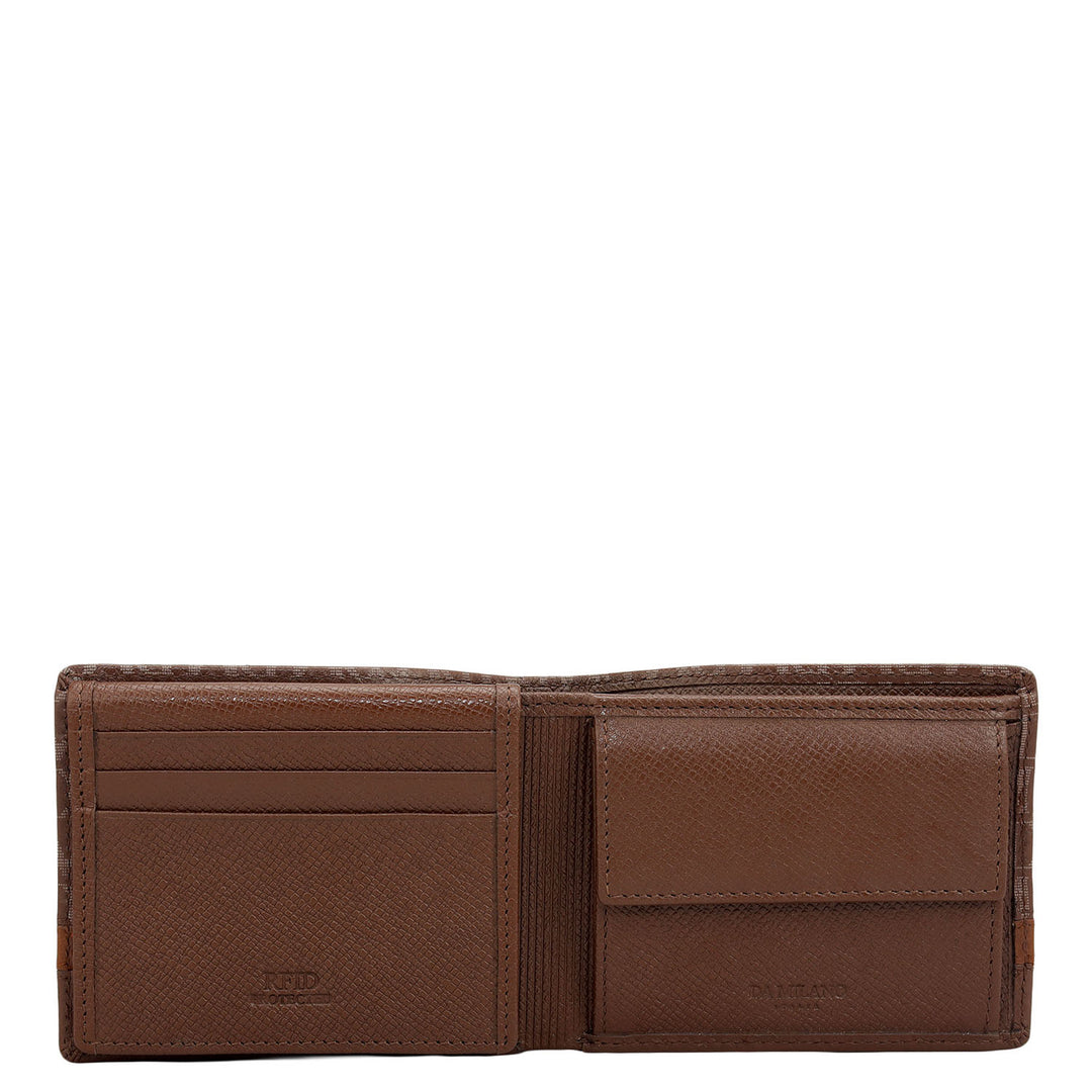 Date Bifold Leather Mens Wallet