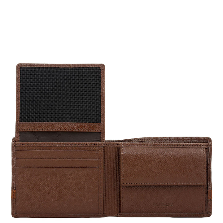 Date Bifold Leather Mens Wallet