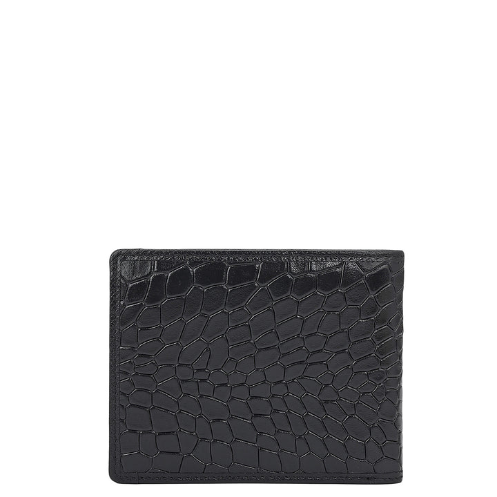 Black Bifold Leather Mens Wallet