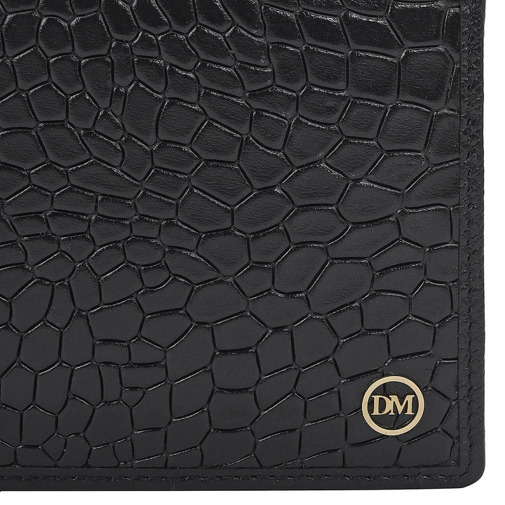 Black Bifold Leather Mens Wallet