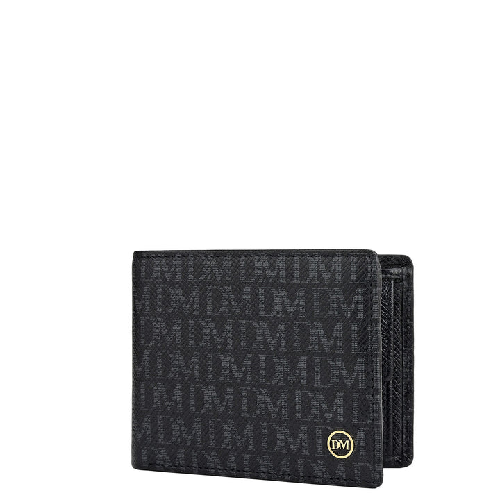 Black Bifold Leather Mens Wallet