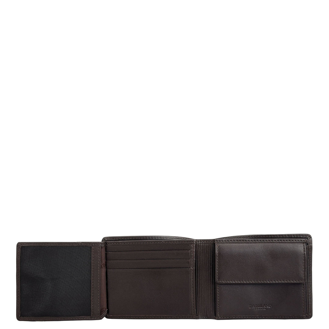 Brown Bifold Leather Mens Wallet