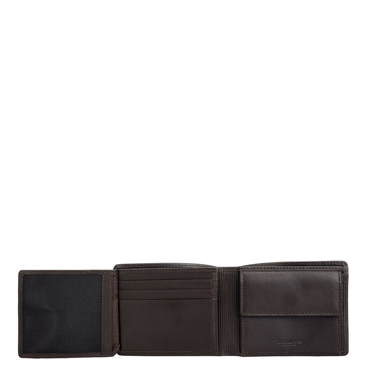 Brown Bifold Leather Mens Wallet