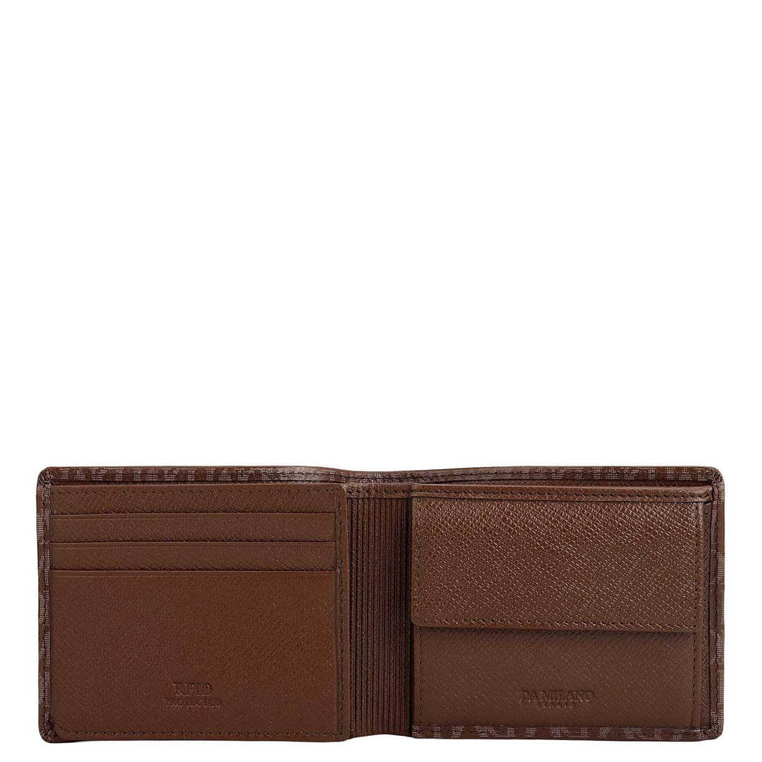 Date Bifold Leather Mens Wallet