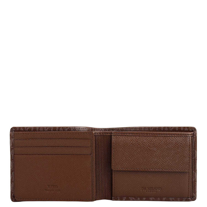 Date Bifold Leather Mens Wallet