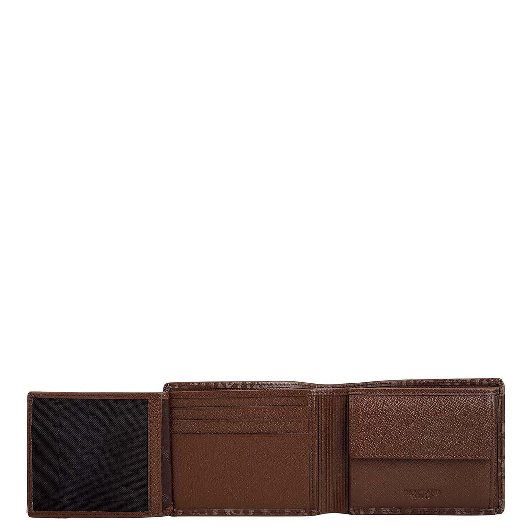 Date Bifold Leather Mens Wallet
