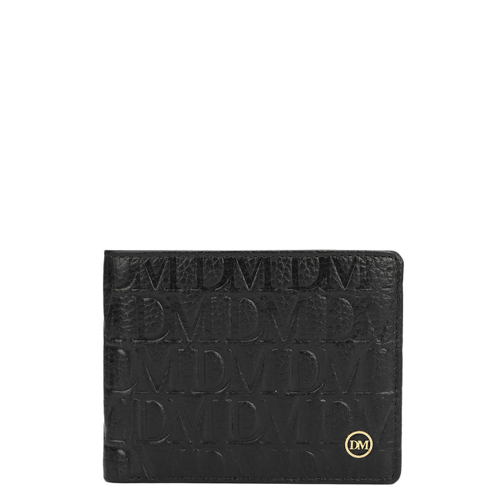 Black Bifold Leather Mens Wallet