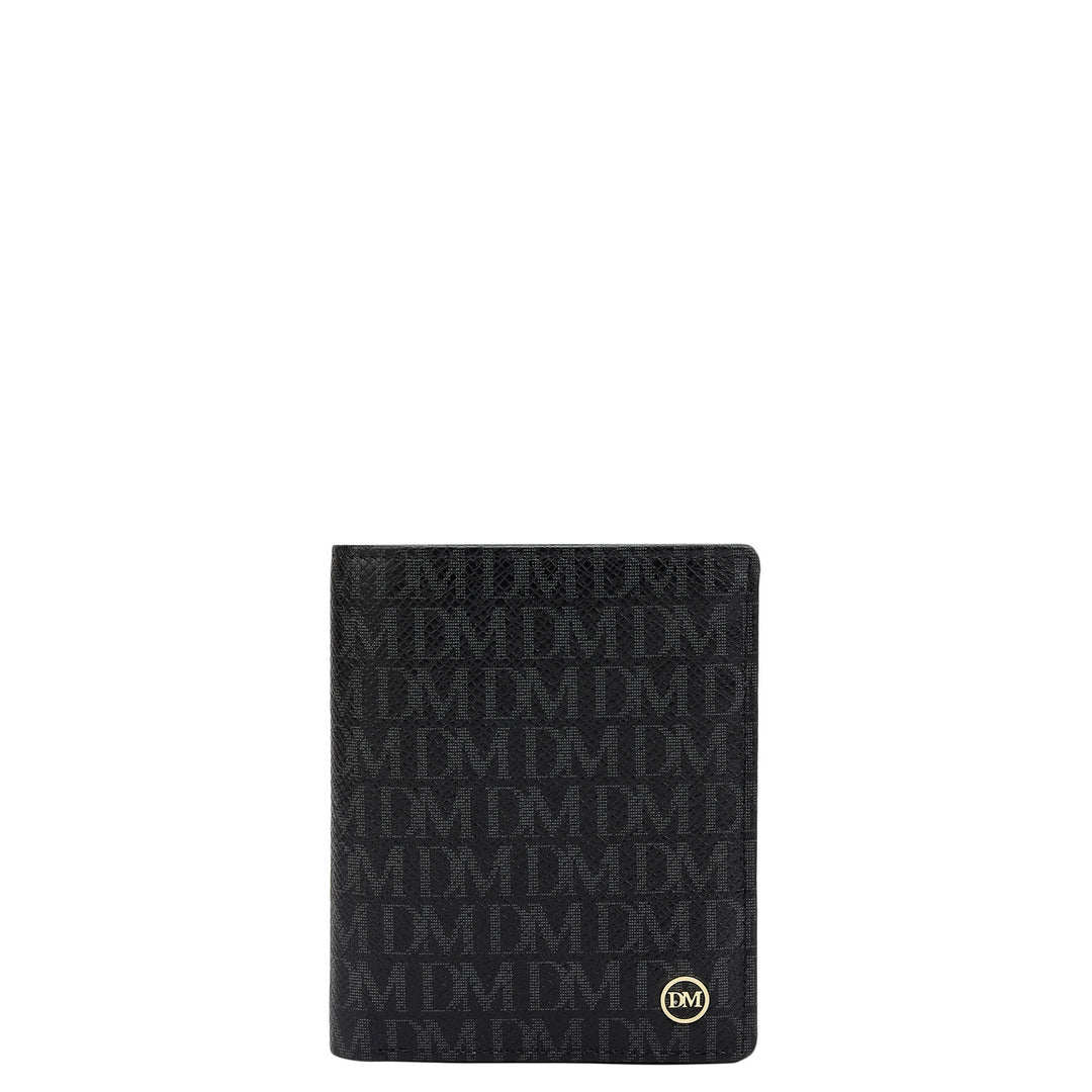 Black Bifold Leather Mens Wallet