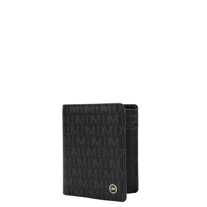 Black Bifold Leather Mens Wallet
