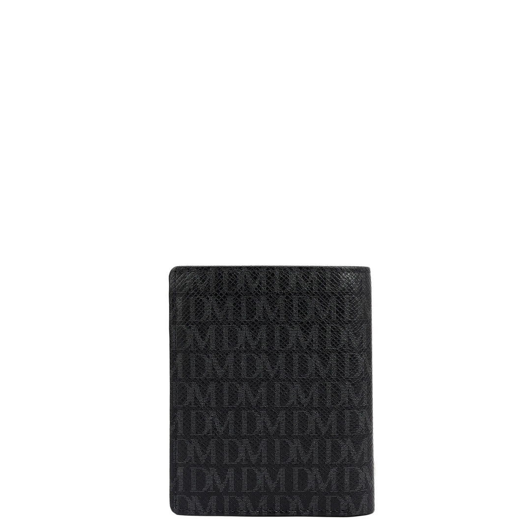 Black Bifold Leather Mens Wallet