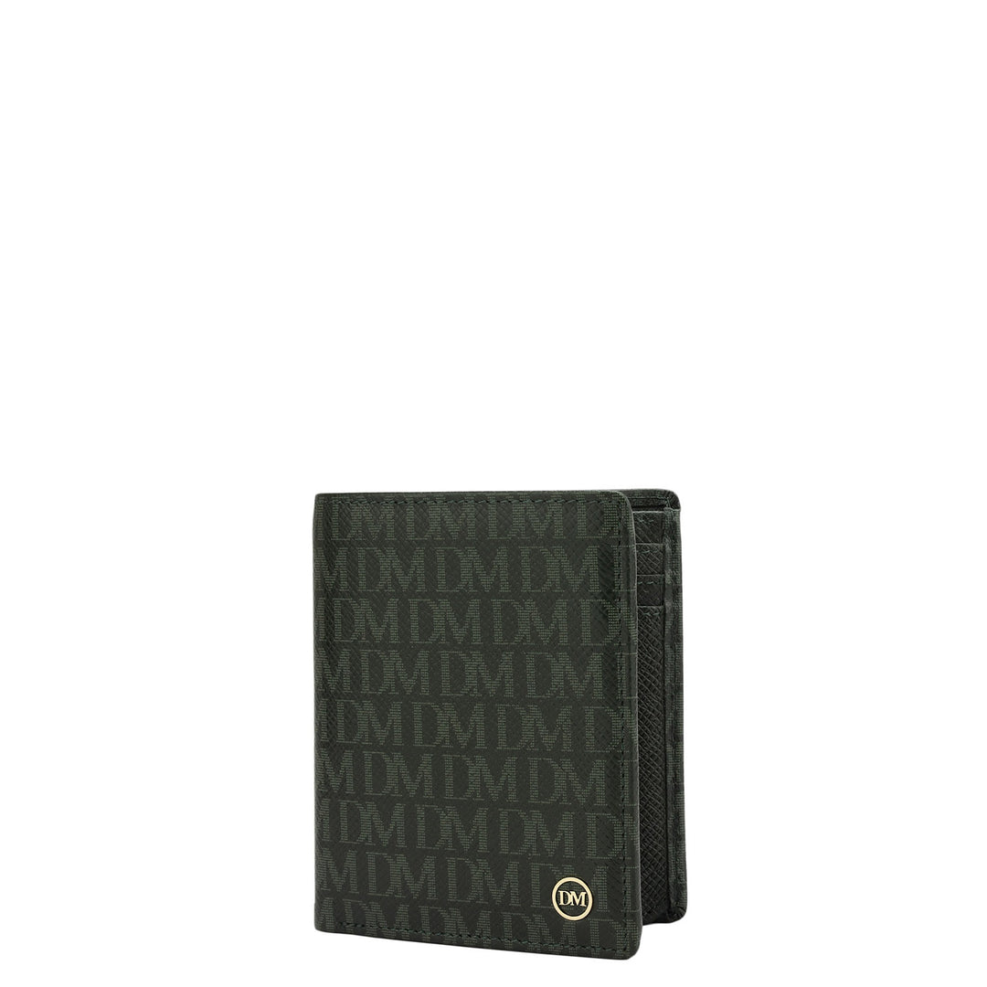 Petrol Green Bifold Leather Mens Wallet