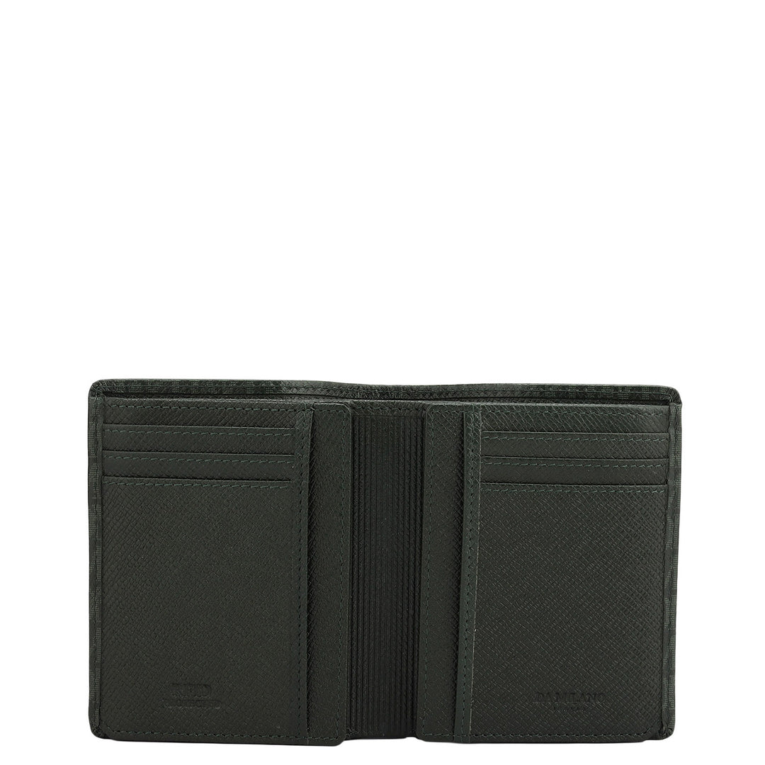 Petrol Green Bifold Leather Mens Wallet