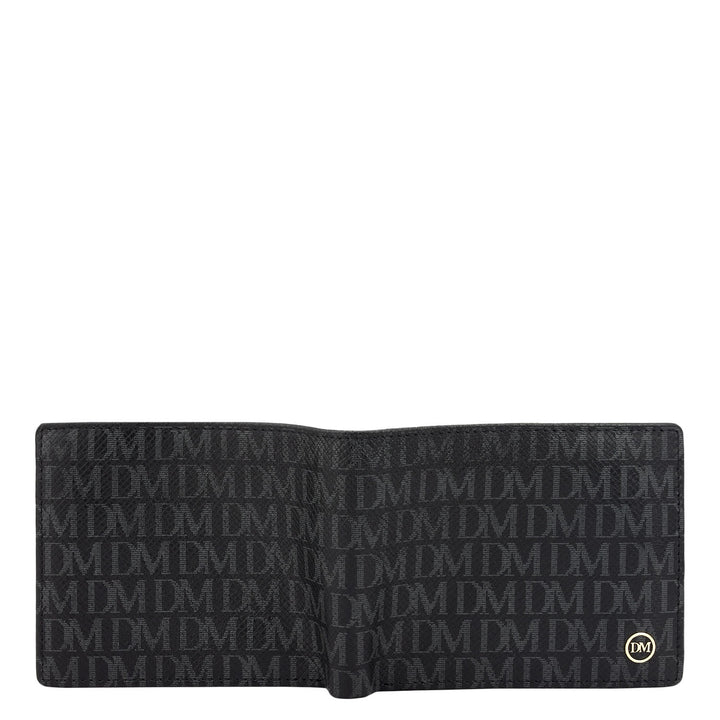 Black Bifold Leather Mens Wallet