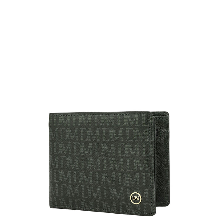 Petrol Green Bifold Leather Mens Wallet