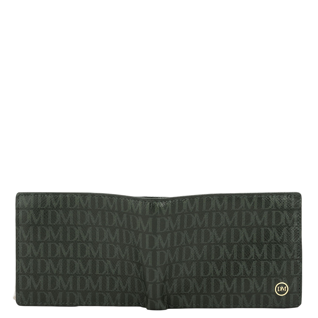 Petrol Green Bifold Leather Mens Wallet