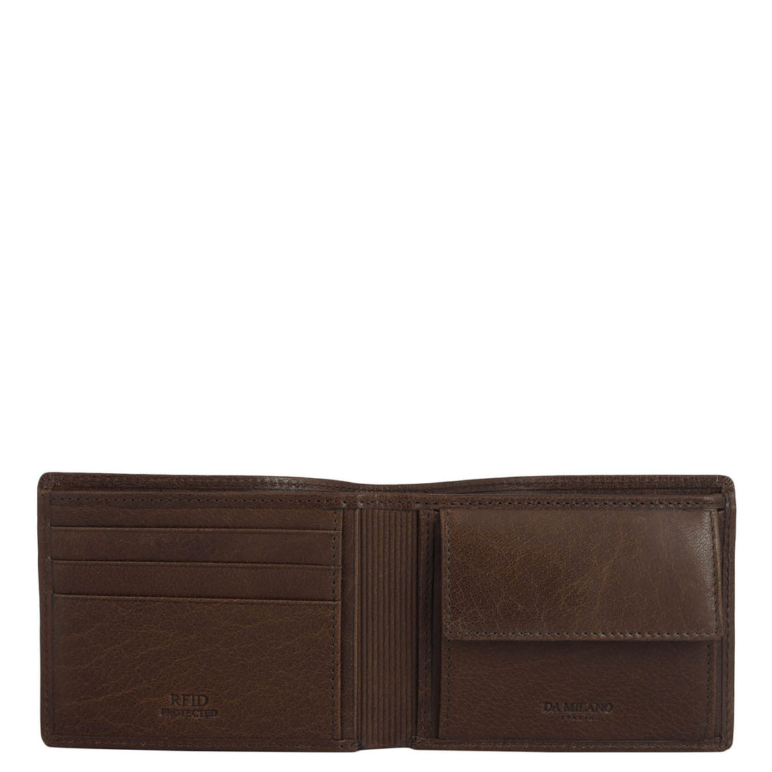 Brown Bifold Leather Mens Wallet