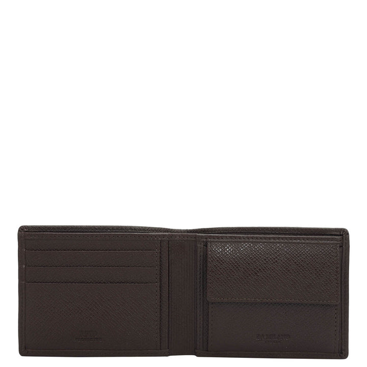 Date Bifold Leather Mens Wallet