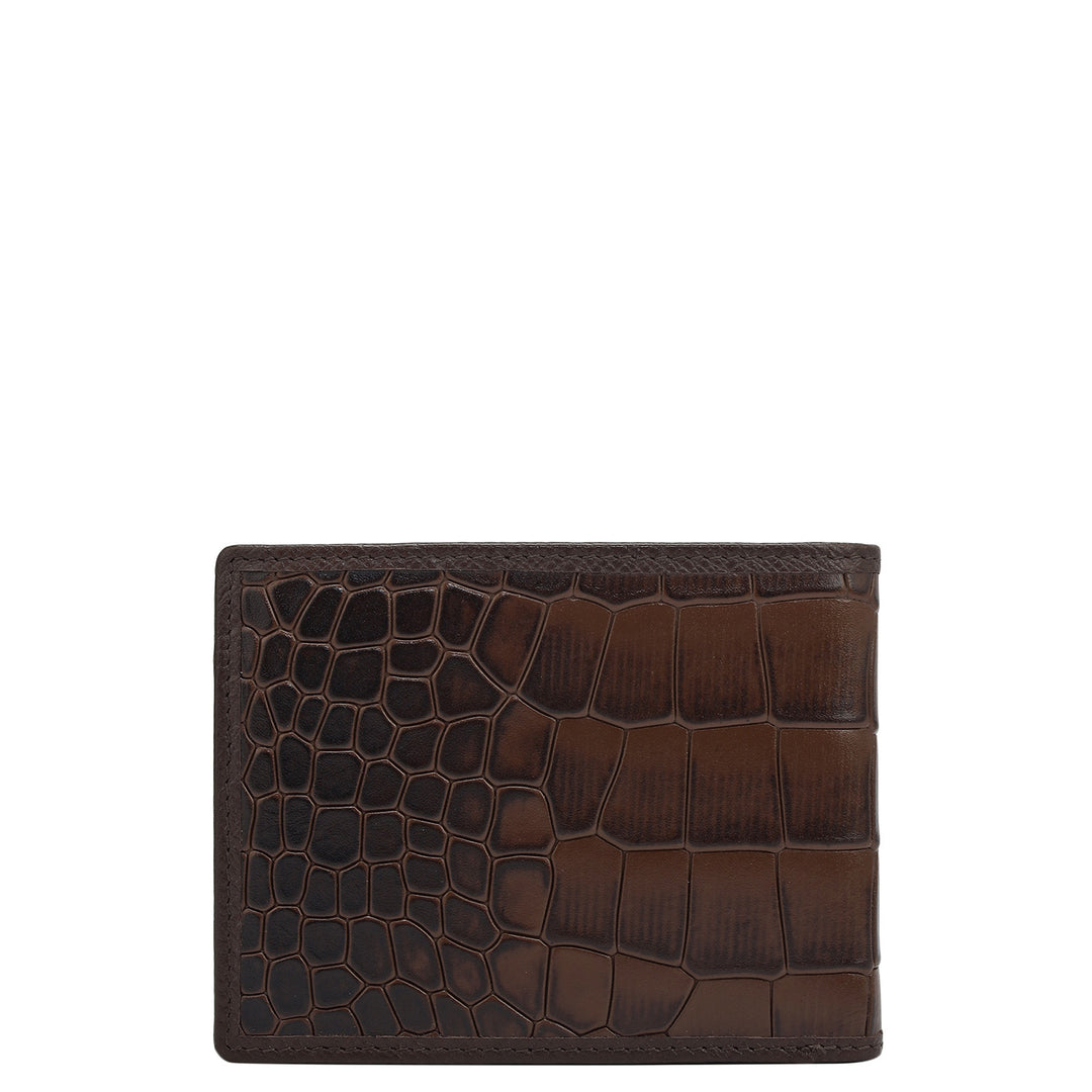 Date Bifold Leather Mens Wallet