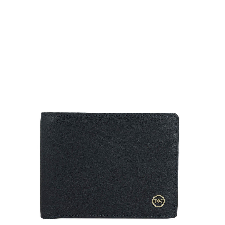 Navy Bifold Leather Mens Wallet