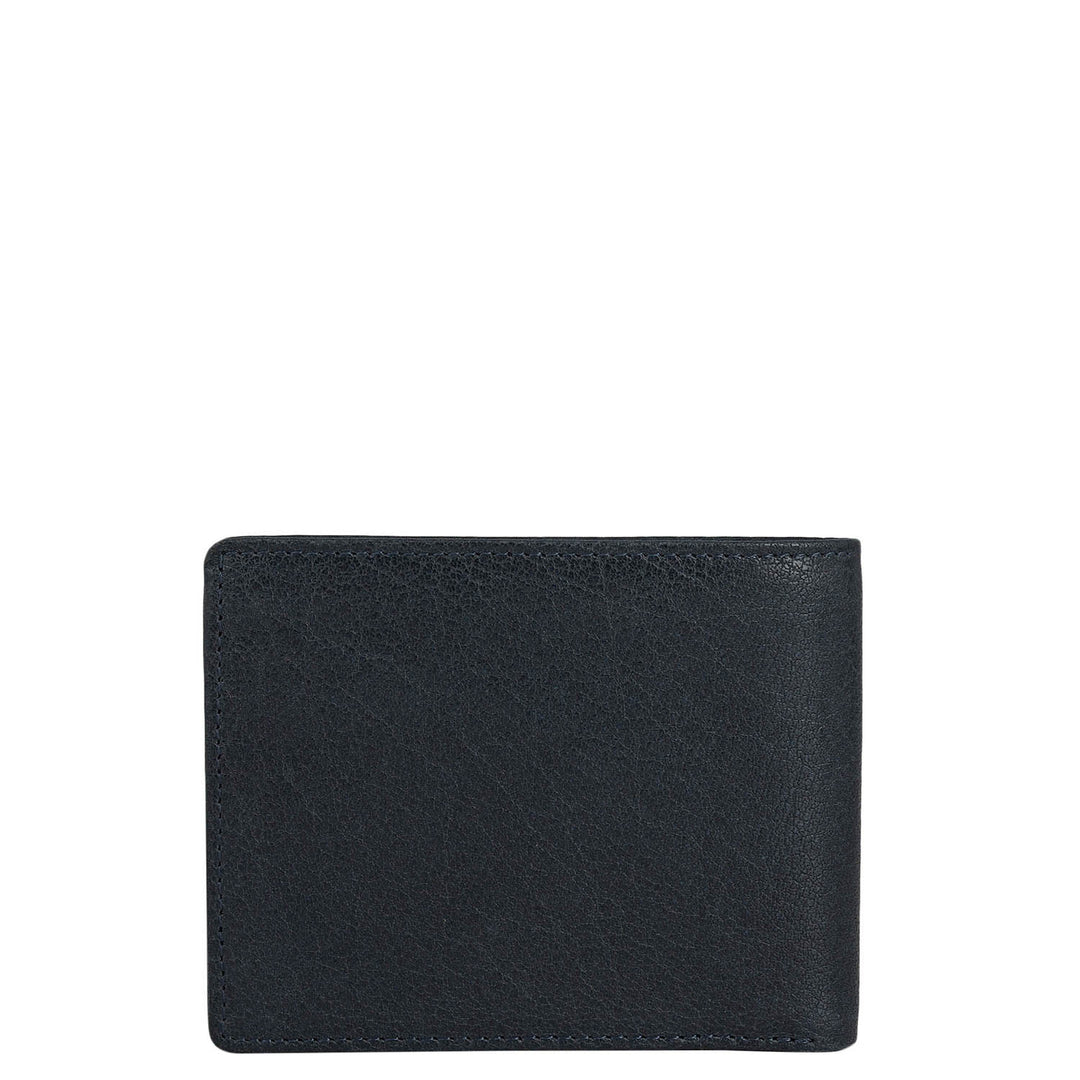 Navy Bifold Leather Mens Wallet