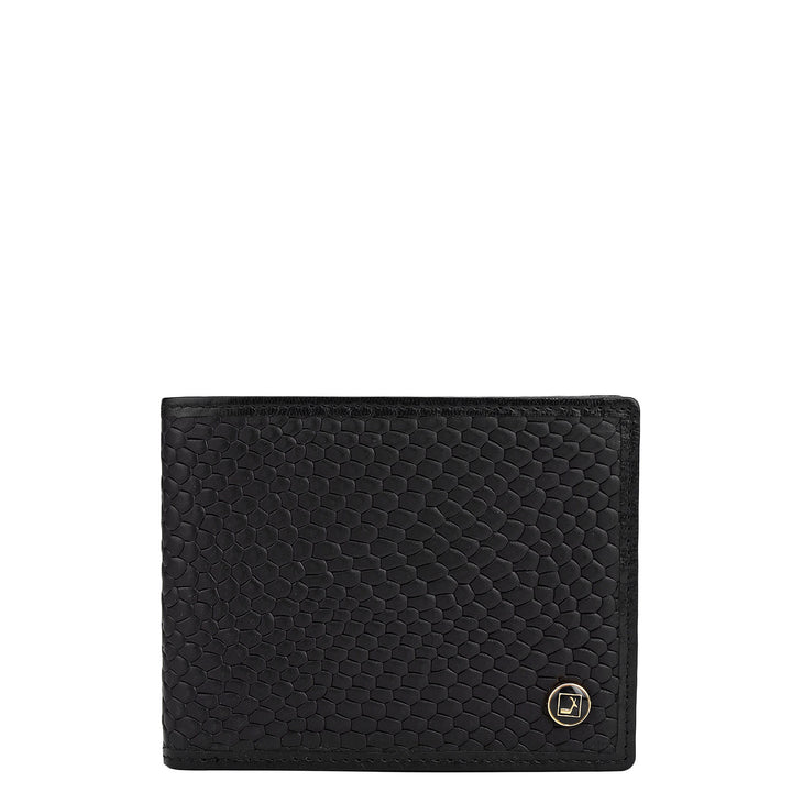 Black Bifold Leather Mens Wallet