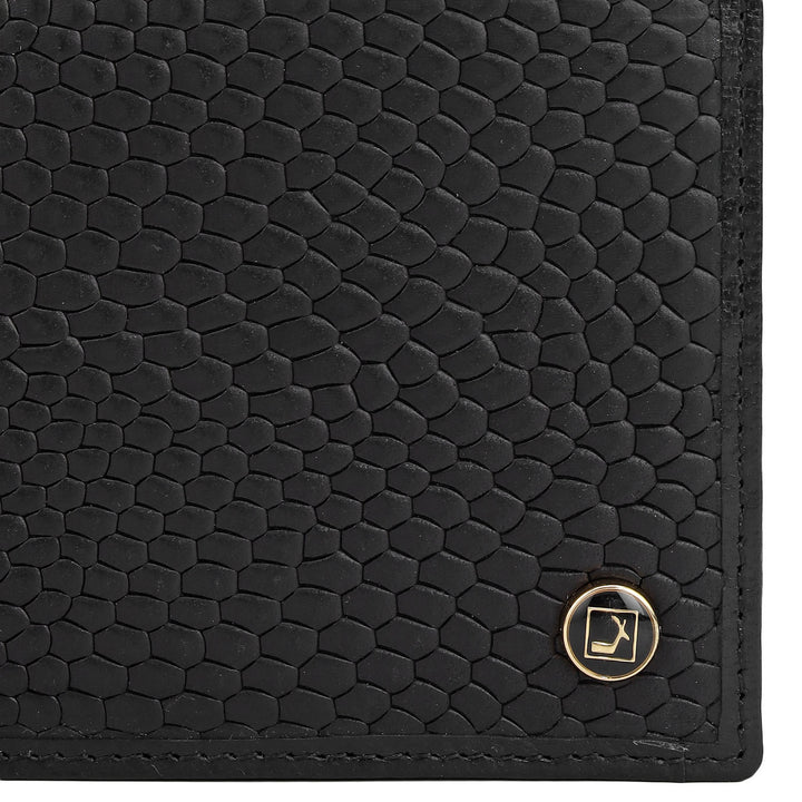 Black Bifold Leather Mens Wallet