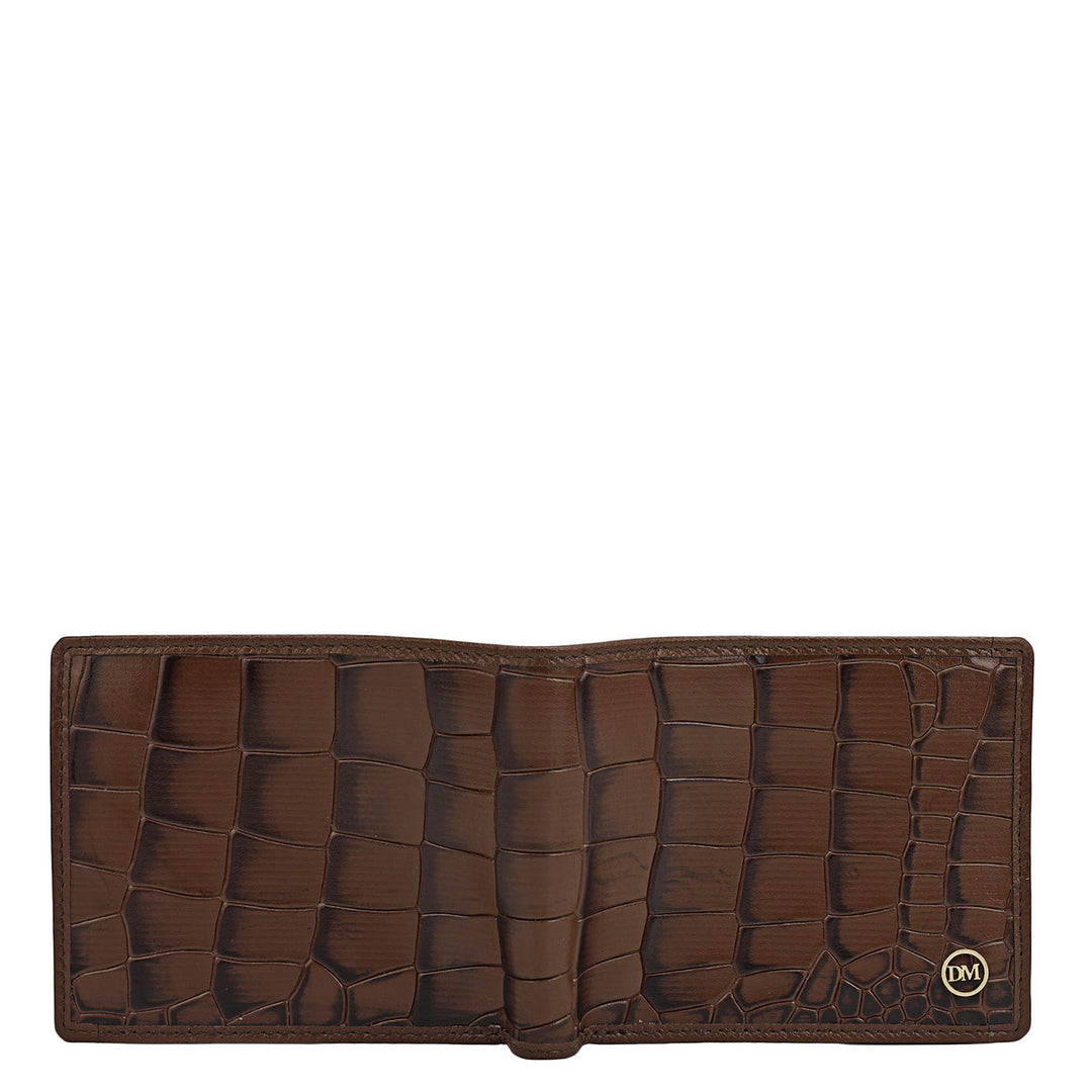 Date Bifold Leather Mens Wallet