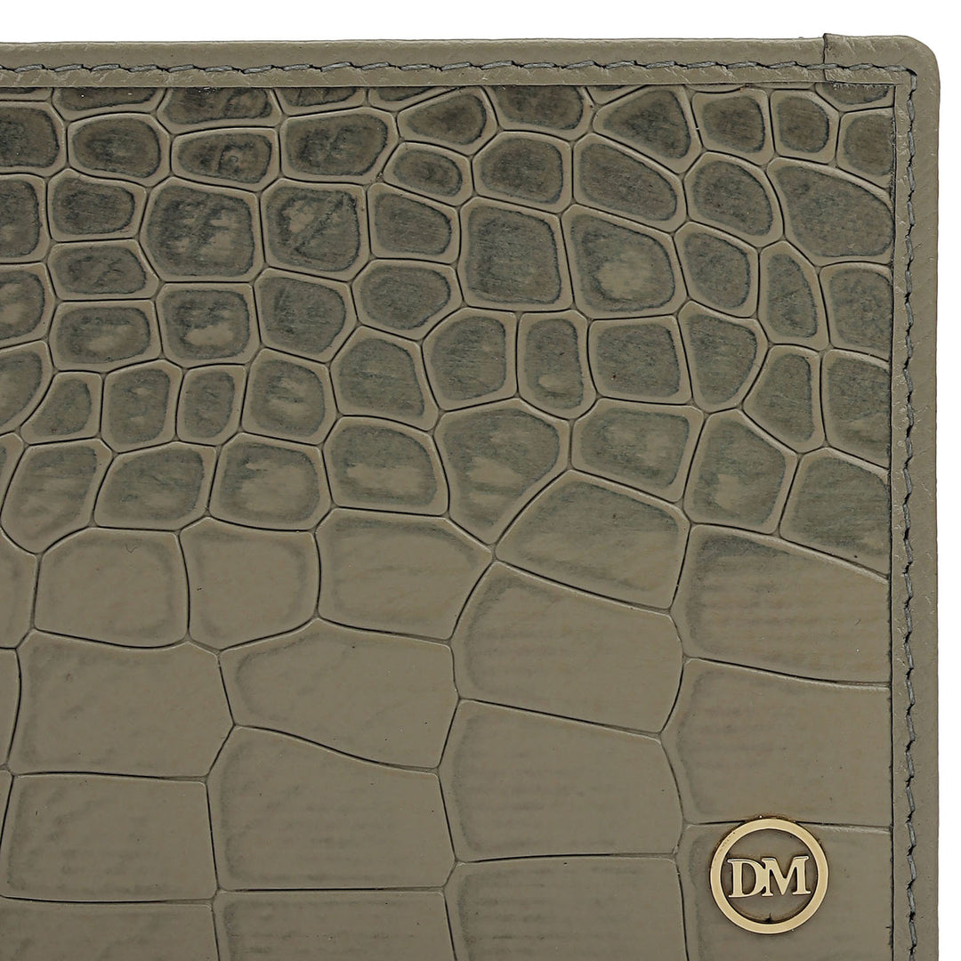 Stone Grey Bifold Leather Mens Wallet