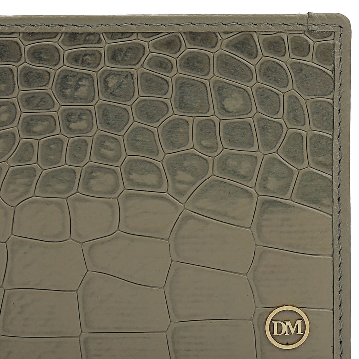 Stone Grey Bifold Leather Mens Wallet