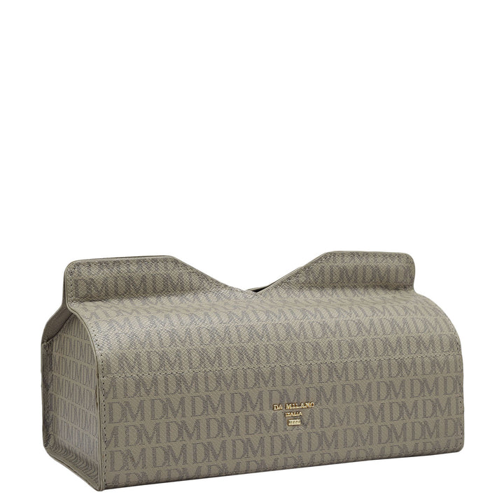 Monogram Leather Napkin Case - Chalk