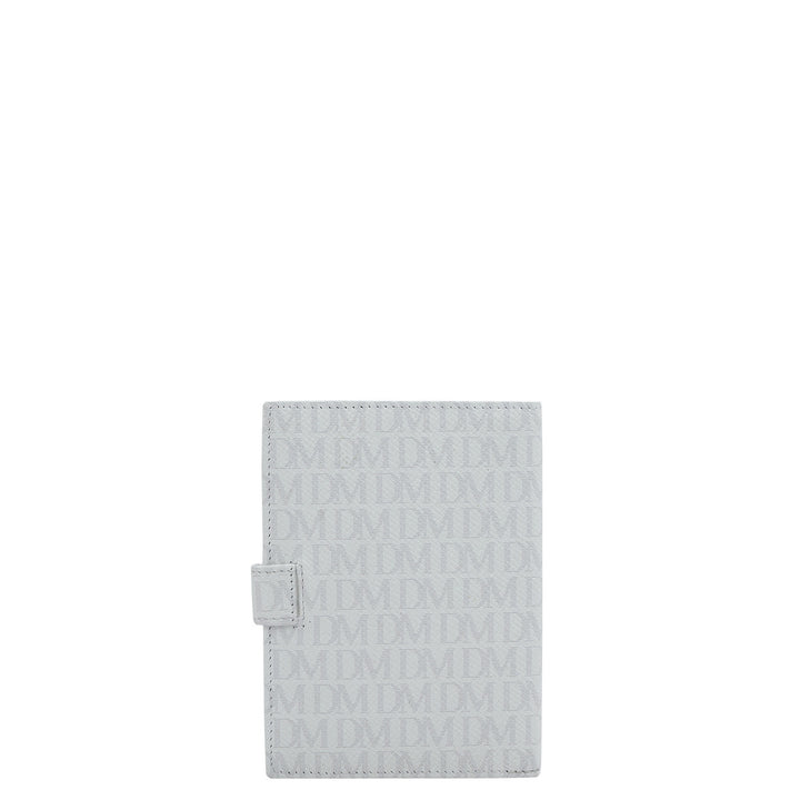 Monogram Leather Passport Case - White