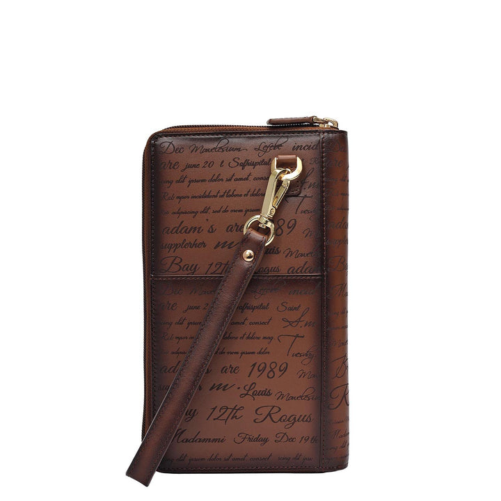 Signato Leather Passport Case - Cognac