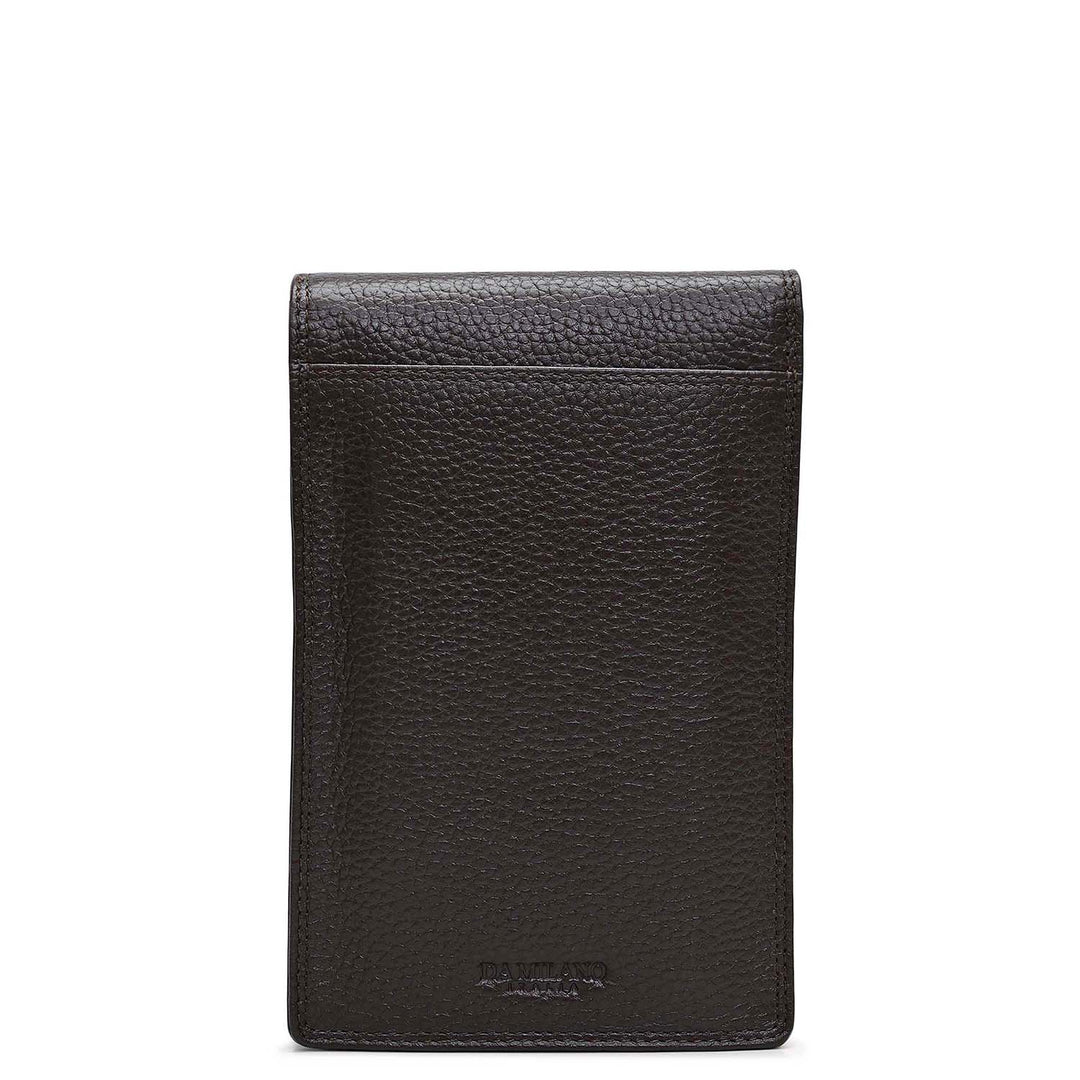 Wax Leather Passport Case - Chocolate