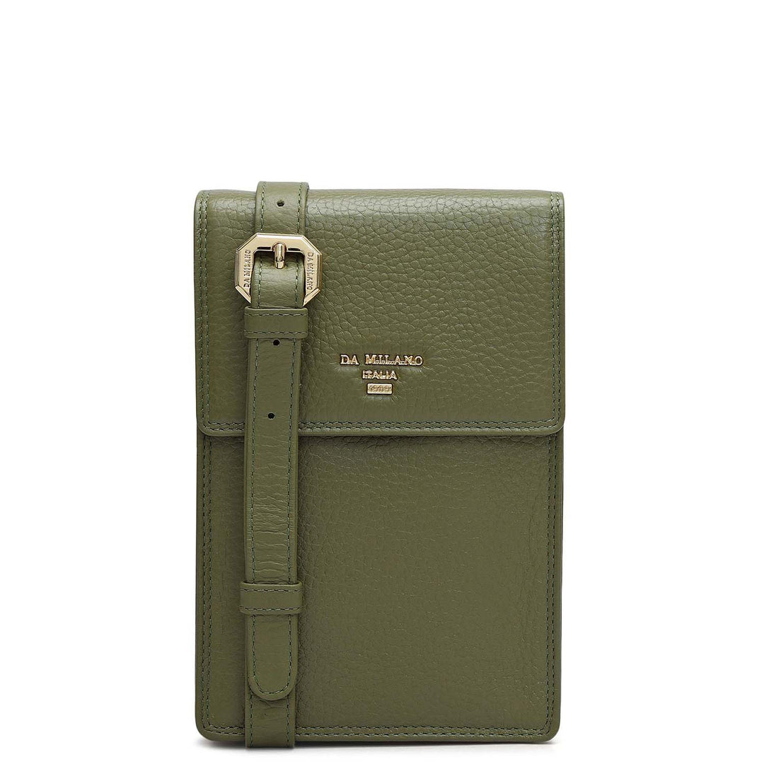 Wax Leather Passport Case - Fern