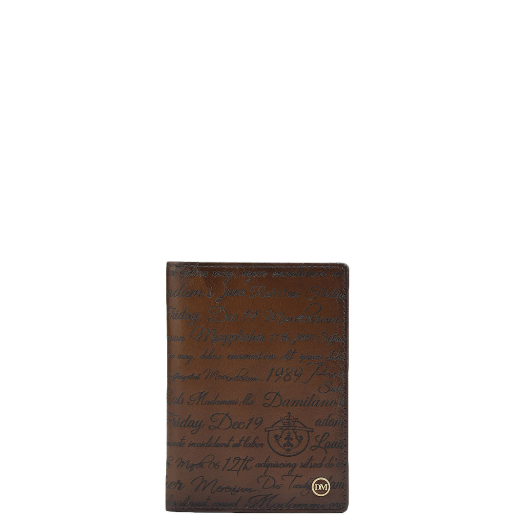 Signato Leather Passport Case - Cognac