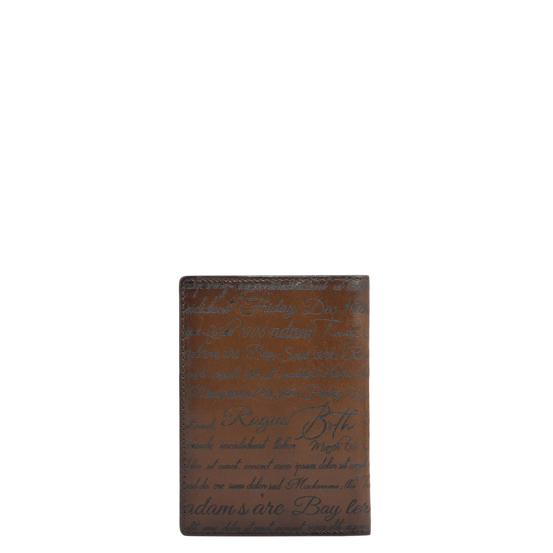 Signato Leather Passport Case - Cognac