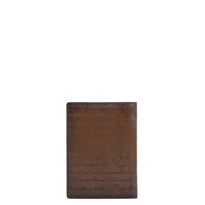Signato Leather Passport Case - Cognac