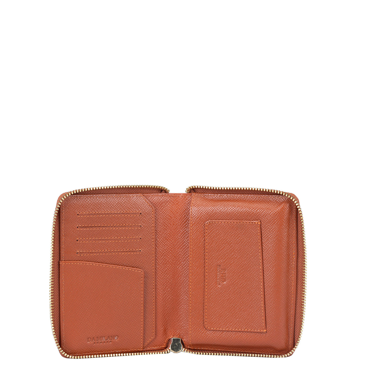 Franzy Leather Passport Case - Rust Orange